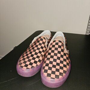 Slip on checker board vans